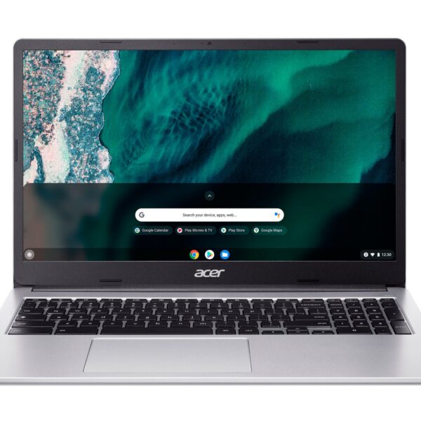 Acer Chromebook 315 CB315-4HT Traditional Laptop - Intel Pentium N6000, 4GB, 128GB eMMC, Integrated Graphics, 15.6" FHD Touchscreen, Chrome OS, Silver