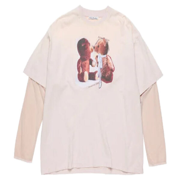Acne Studios layered t-shirt V. pink
