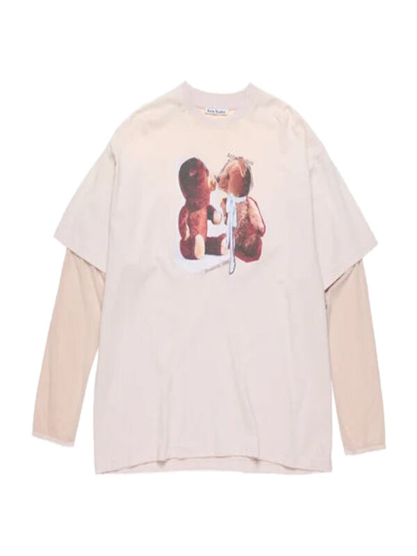 Acne Studios layered t-shirt V. pink