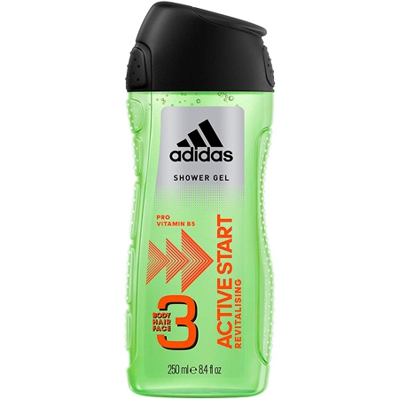Adidas 3-in-1 Active Start Shower Gel - 250ml