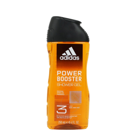 Adidas 3-in-1 Power Booster Shower Gel - 250ml