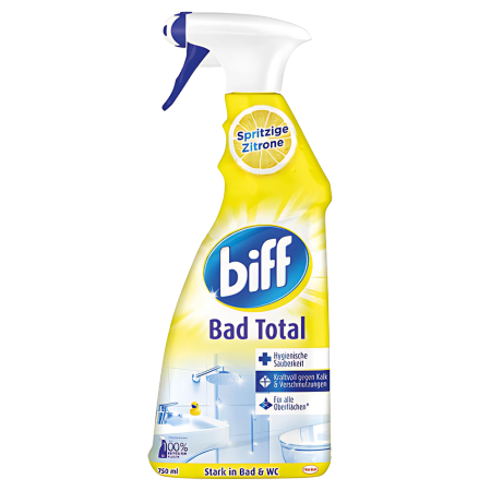 Biff Bath Total Bathroom Lemon Cleaning Spray - 750ml