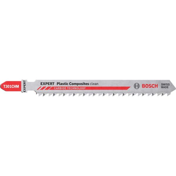 Bosch Expert T301CHM Plastic Composites Clean Cut Jigsaw Blades