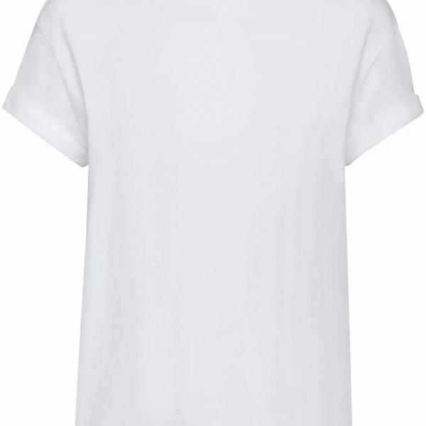 Brunello Cucinelli Women Contrast Layered T-Shirt White
