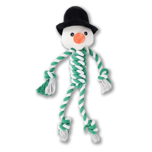 Christmas Character Snowman Dog Rope Play Toy