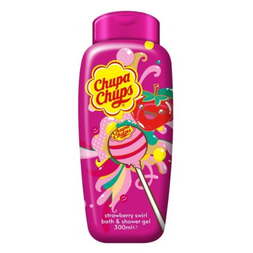 Chupa Chups Bath & Shower Strawberry Swirl Gel 300ml