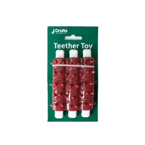 Crufts Teether Dog Toy Assorted Styles