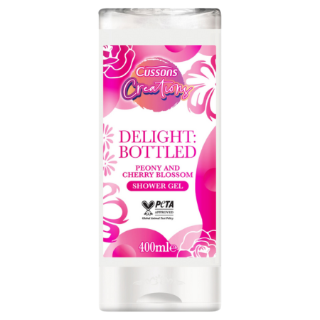 Cussons Creations Peony & Cherry Blossom Shower Gel - 400ml