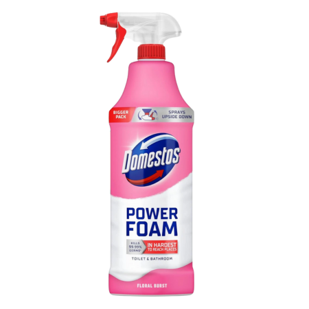 Domestos Power Foam Floral Burst Toilet & Bathroom Cleaner - 450ml