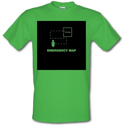 Emergency Map male t-shirt.