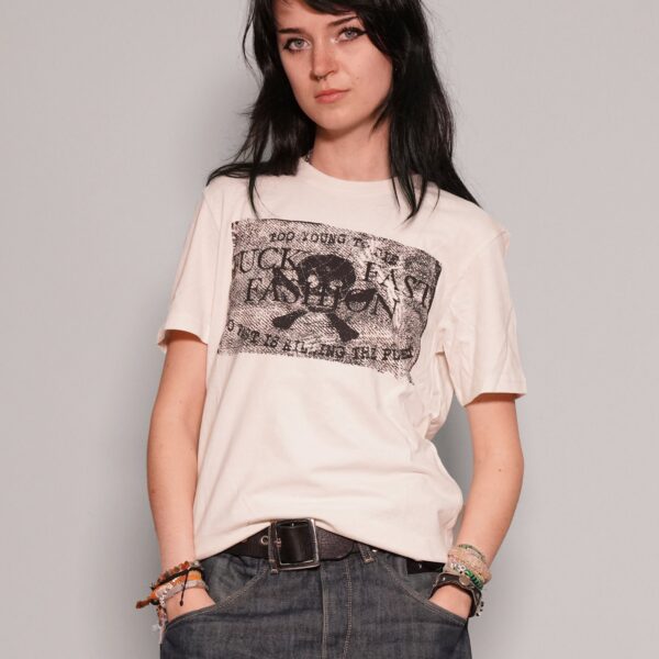 F*ck Fast Fashion T-Shirt in Ecru