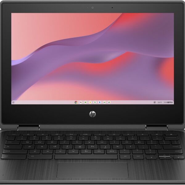HP Chromebook Fortis x360 G3 J Intel® Celeron® N5100 29.5 cm (11.6") Touchscreen HD 8 GB LPDDR4x-SDRAM 64 GB eMMC Wi-Fi 6 (802.11ax) ChromeOS Black