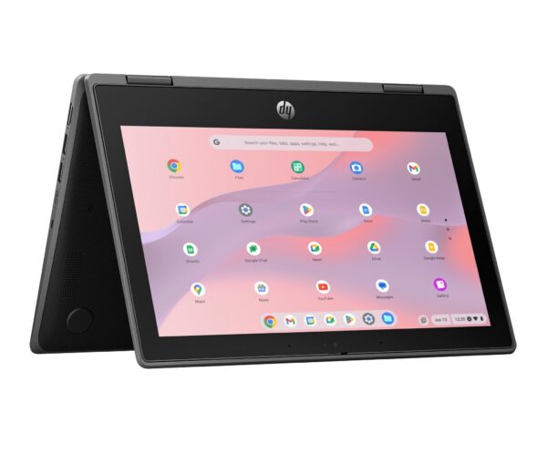 HP Chromebook Fortis x360 G5 Intel® N N100 29.5 cm (11.6") Touchscreen HD 8 GB LPDDR5x-SDRAM 64 GB eMMC Wi-Fi 6E (802.11ax) ChromeOS Black