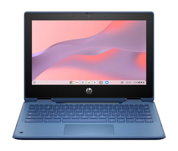 HP Chromebook Fortis x360 G5 Intel® N N100 29.5 cm (11.6") Touchscreen HD 8 GB LPDDR5x-SDRAM 64 GB eMMC Wi-Fi 6E (802.11ax) ChromeOS Blue