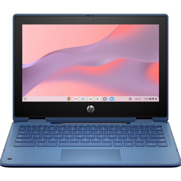 HP Chromebook Fortis x360 G5 Intel® N N100 29.5 cm (11.6") Touchscreen HD 8 GB LPDDR5x-SDRAM 64 GB eMMC Wi-Fi 6E (802.11ax) ChromeOS Blue