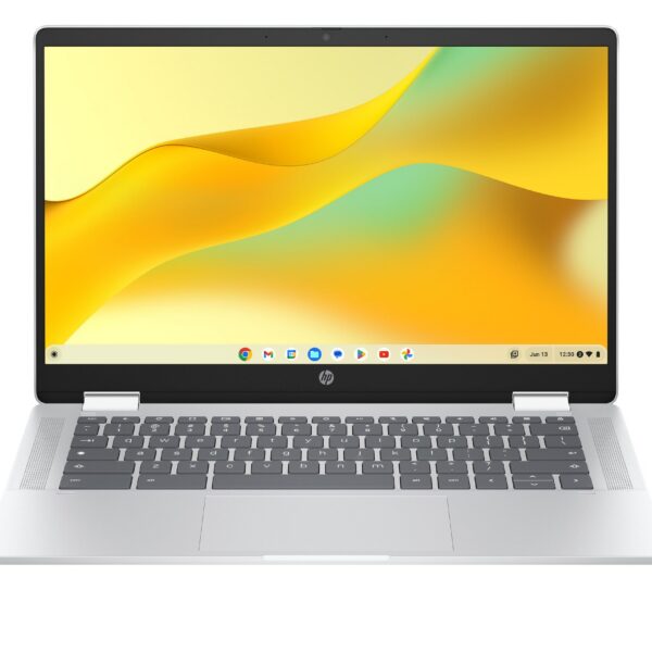 HP Chromebook x360 14b-cd0002na Intel® N N100 35.6 cm (14") Touchscreen HD 4 GB LPDDR5-SDRAM 128 GB eUFS Wi-Fi 6 (802.11ax) ChromeOS