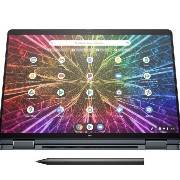 HP Elite Dragonfly Intel® Core™ i7 i7-1265U Chromebook 34.3 cm (13.5") Touchscreen 2K 32 GB LPDDR4x-SDRAM 512 GB SSD Wi-Fi 6 (802.11ax) ChromeOS Blue