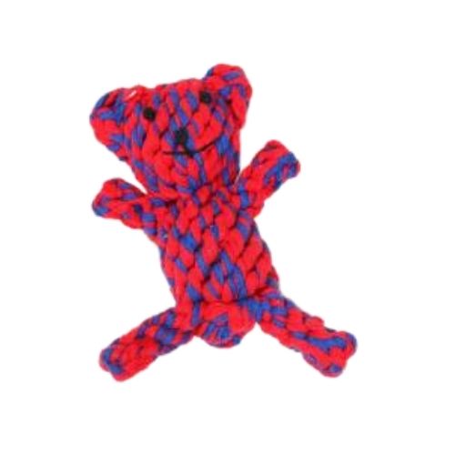 Hounds Colourful Cotton Rope Woven Teddy Dog Toy
