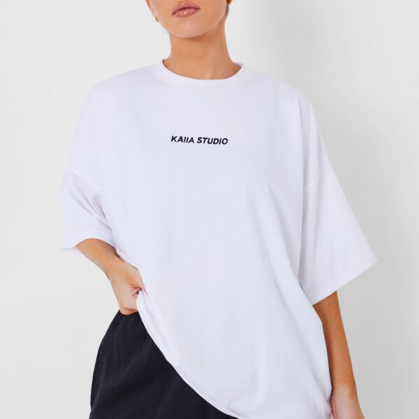 Kaiia Studio Oversized T-shirt White