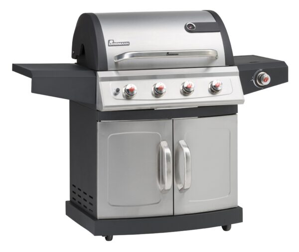LANDMANN Miton PTS 4.1 Grill Cart Gas Black, Silver