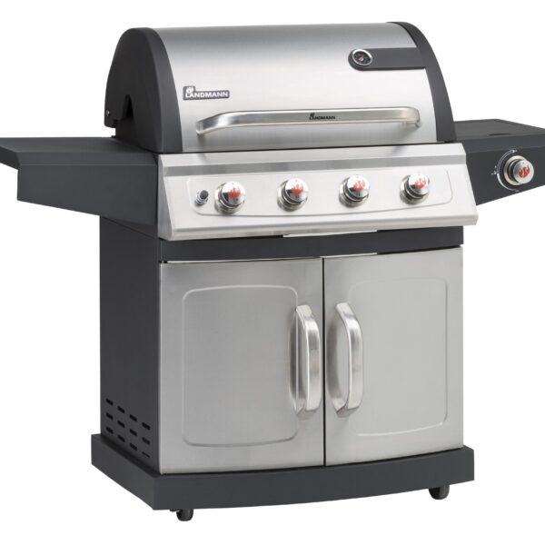 LANDMANN Miton PTS 4.1 Grill Cart Gas Black, Silver