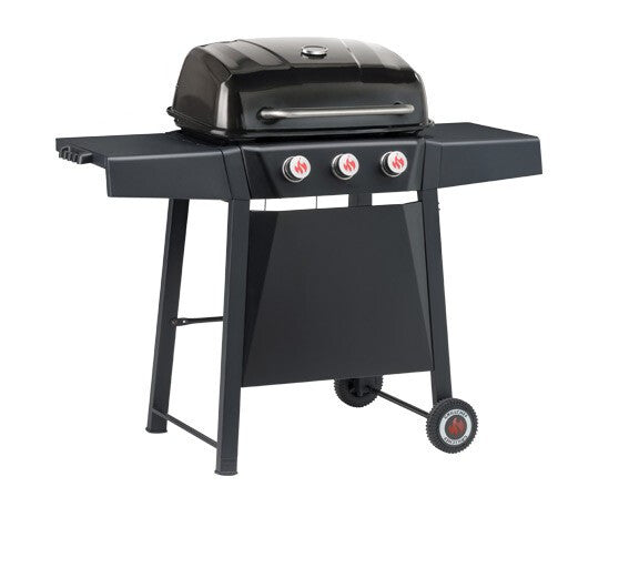 LANDMANN midas 3.0 Grill Cart Natural gas Black, Stainless steel