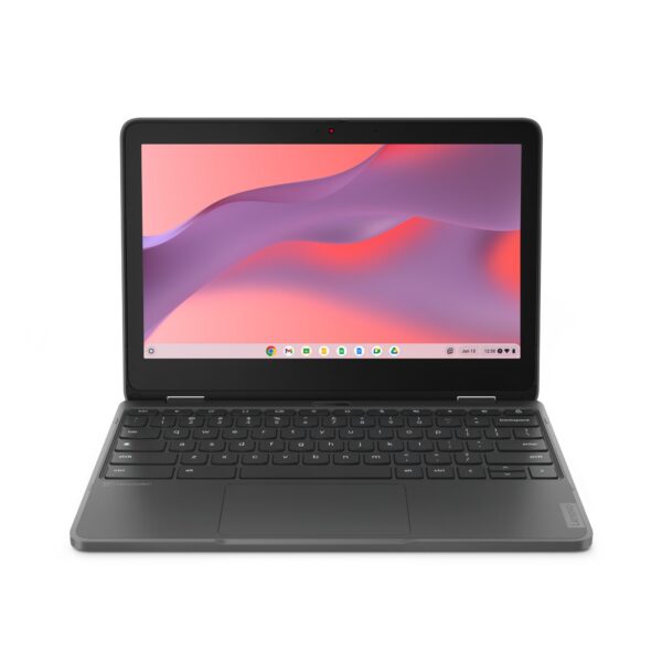 Lenovo 300e Yoga Chromebook Gen 4 MediaTek Kompanio 520 29.5 cm (11.6") Touchscreen HD 8 GB LPDDR4x-SDRAM 64 GB eMMC Wi-Fi 6 (802.11ax) ChromeOS UK English Grey