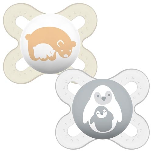 MAM Pacifier 2 pack - Start 0-2m White