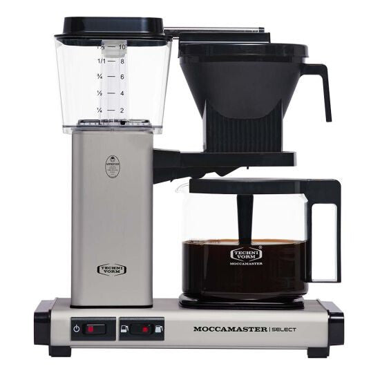 Moccamaster KBG Select Coffee Machine - Matt Silver