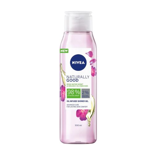 Nivea Naturally Good Rose Water Shower Gel 300ml