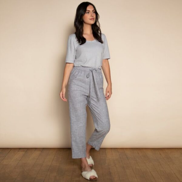 Organic Cotton & Hemp Relaxed T-Shirt By Dip & Doze | Colour: Lunar Grey | Size: S