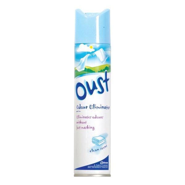 Oust Odour Eliminator Clean Scent Spray Air Freshener 300ml