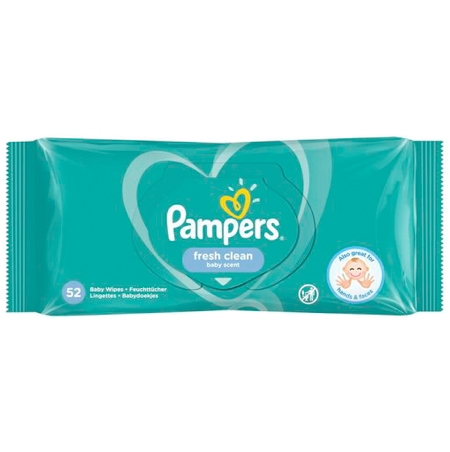 Pampers Fresh Clean Wet Wipes - 52 pcs