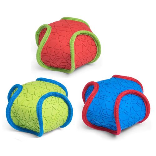 Petface Textured Squeak Ball Dog Toy Assorted