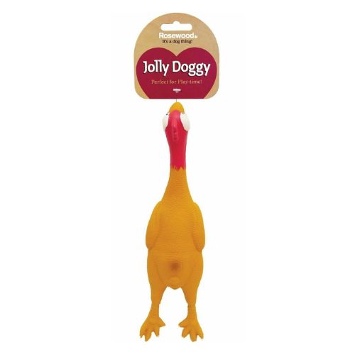 Rosewood Jolly Doggy Chicken Dog Toy