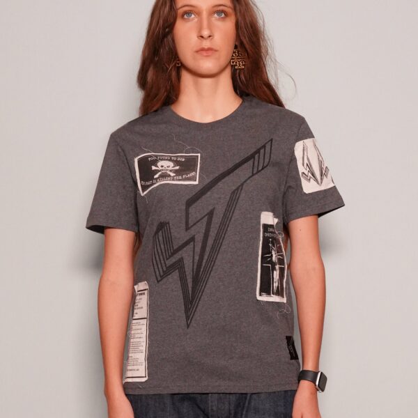 ST Patched Logo T-Shirt in Grey
