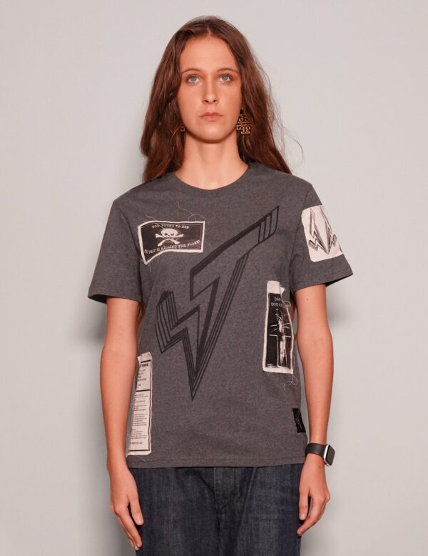 ST Patched Logo T-Shirt in Grey