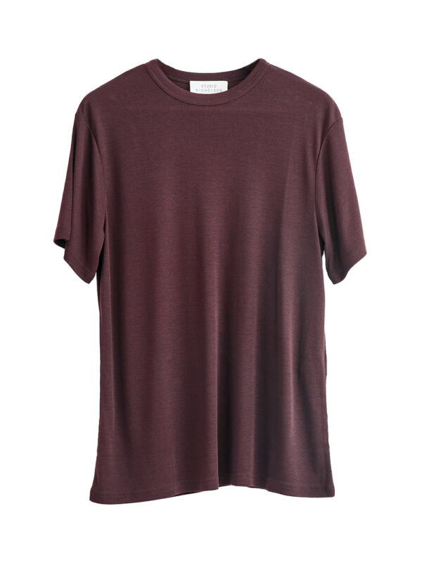 Studio Nicholson rond t-shirt Rouge