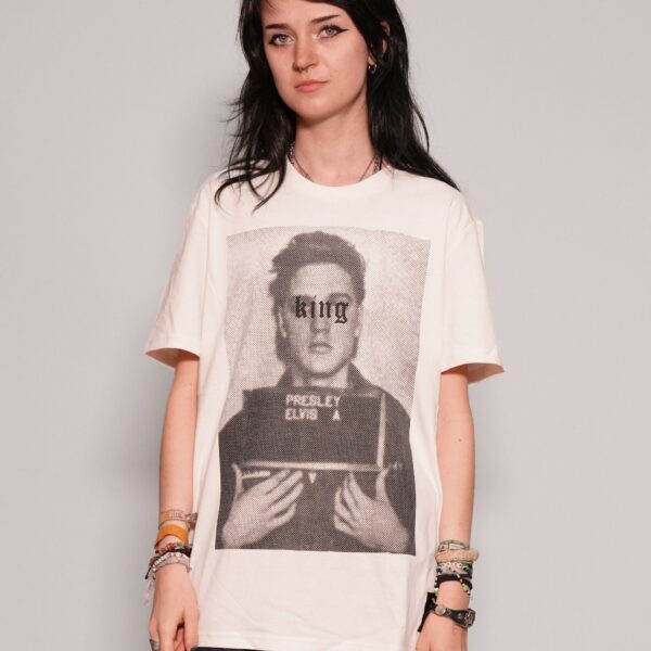 'The King' T-Shirt in Ecru
