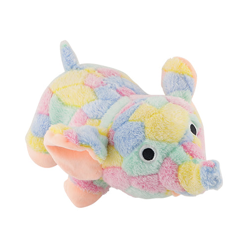 The Pet Hut Rainbow Elephant Plush Dog Toy