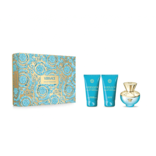 Versace Dylan Turquoise Woman 50ml EDT Spray, 50ml Shower Gel & 50ml Body Lotion Set