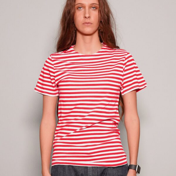Vintage Naval T-Shirt in Red Stripe