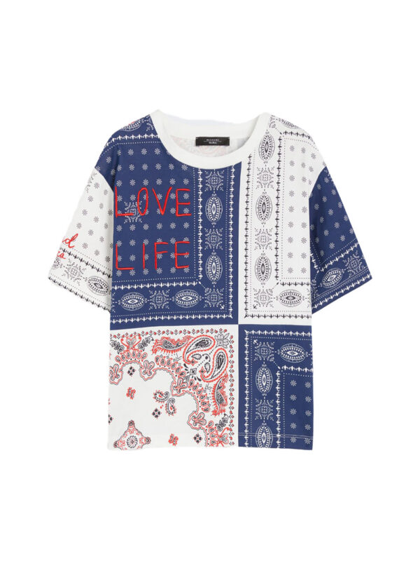 Weekend Maxmara Printed organic cotton T-shirt White