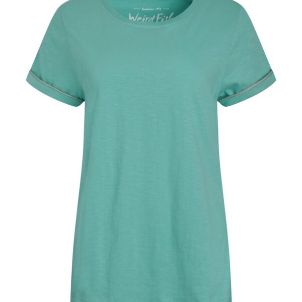 Weird Fish Kaya Organic Cotton Outfitter T-Shirt Aqua Marine Size 18