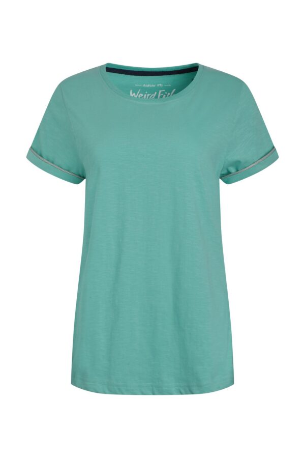 Weird Fish Kaya Organic Cotton Outfitter T-Shirt Aqua Marine Size 18