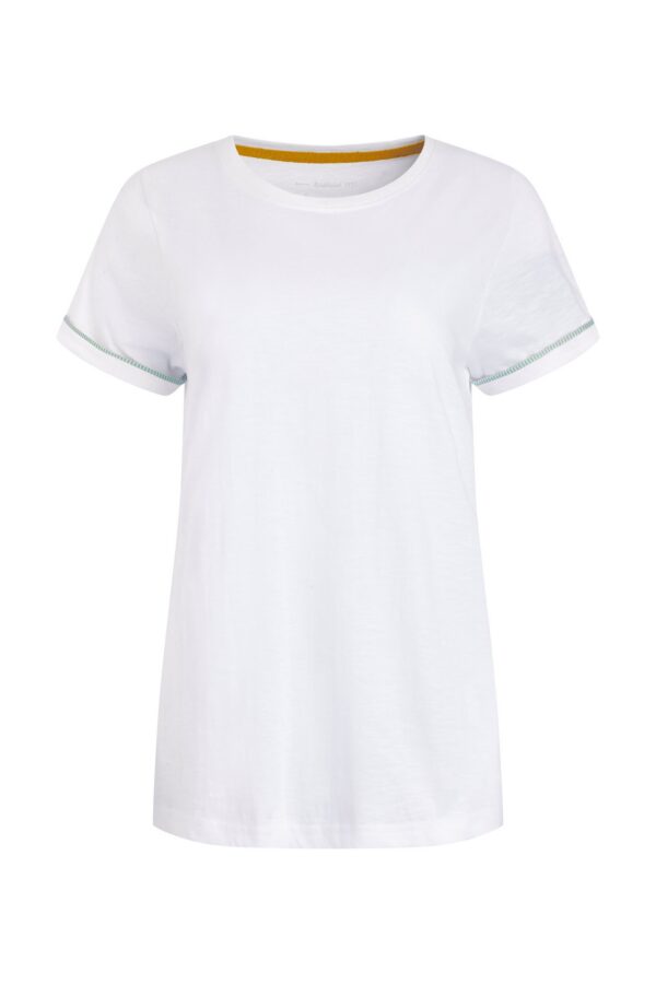 Weird Fish Kaya Organic Cotton Outfitter T-Shirt White Size 16