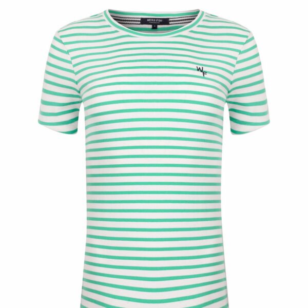 Weird Fish Natalie Striped Crew Neck T-Shirt Peapod Size 18