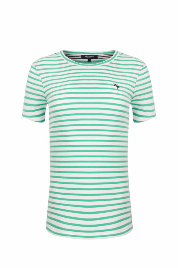 Weird Fish Natalie Striped Crew Neck T-Shirt Peapod Size 18