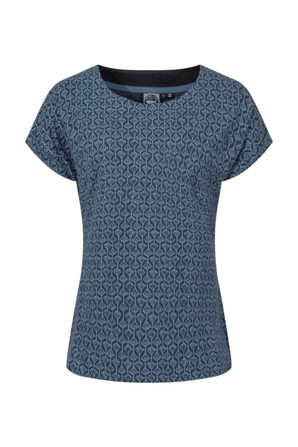 Weird Fish Paw Paw Organic Cotton Printed T-Shirt Powder Blue Size 10