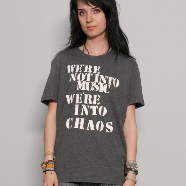 'We're Into Chaos' T-Shirt in Grey